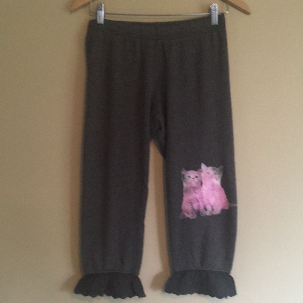 Wildfox Galaxy Stargazer Cats Cropped Pants NWT RARE